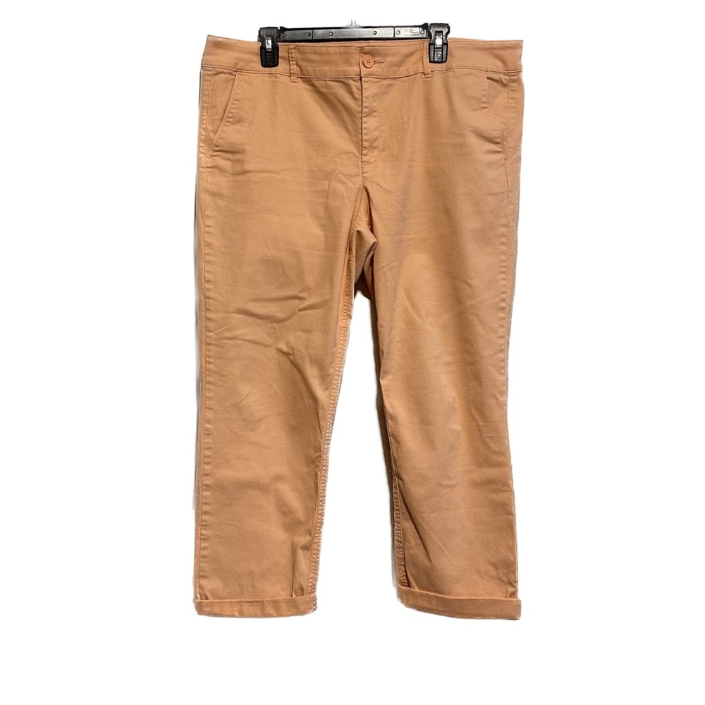 Loft Girlfriend Chino Women’s size 16 Peach/Tangerine  EUC